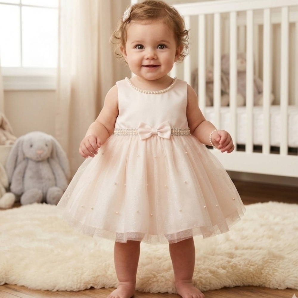 COUTURE PRINCESS.. Satin Baby Girl Dress (13)